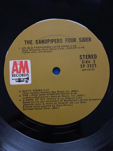The Sandpipers Foursider 1973 2 LP set A&M Records SP-3525 EX Vinyl - Picture 5 of 11
